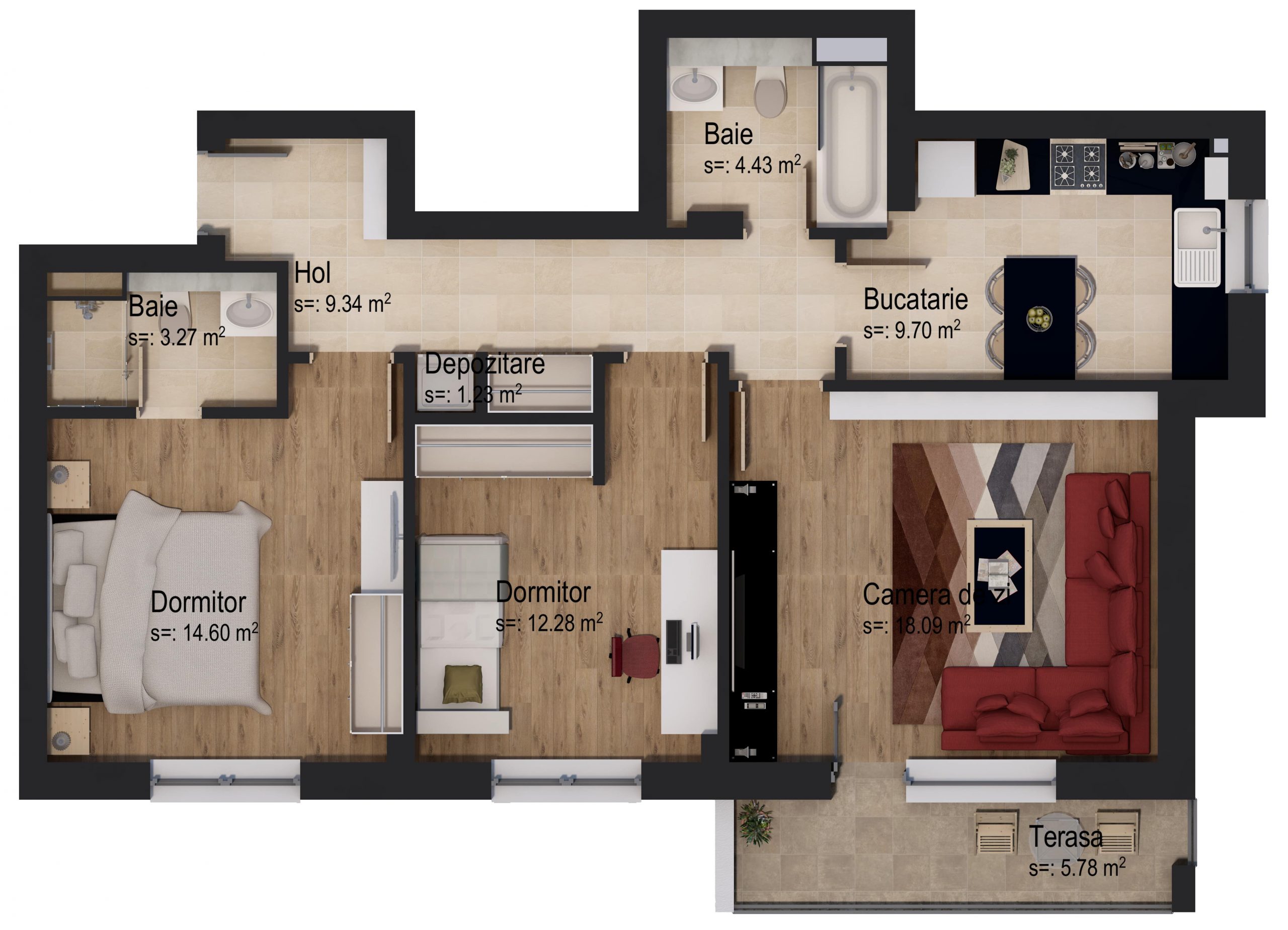 3 Camere Lior 1 3 camere tip 1L min scaled